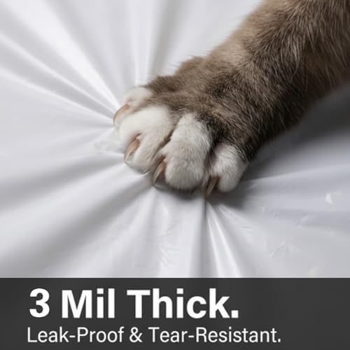60 Pack 37"x18" Cat Litter Box Liners, Tear-Free Box, Heavy 3mil Duty Bags - Image 4