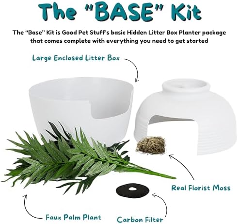 Good Pet Stuff Original Hidden Litter Box Planter, Decorative Cat Litter - Image 6