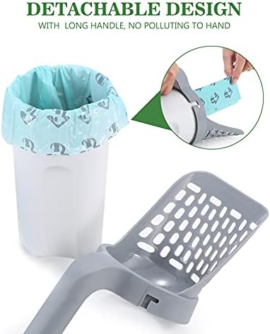PETIZER Cat Litter Scoop with Attached Waste Caddy, 2-in-1 Detachable Sifter - Image 2
