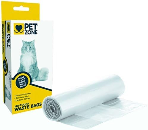 Pet Zone Universal No-Touch Cat Litter & Waste Bags, 12 Pack, Easy Cleanup - Image 7
