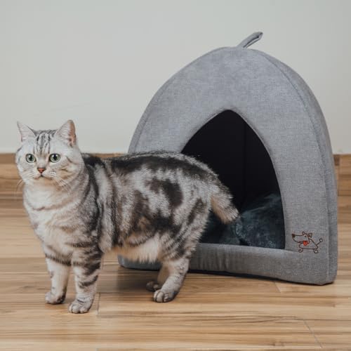 Best Pet Supplies Cat Bed for Indoor Cat, Domed Tent House - Image 6
