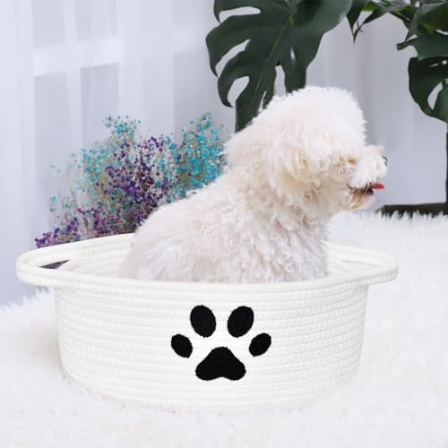ABenkle Small Woven Dog Toy Basket - Image 3