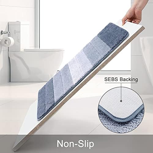 3 Pcs Ombre Bath Mat Set for Bathroom, Non Slip Ultra Soft and Thick Water - Image 3