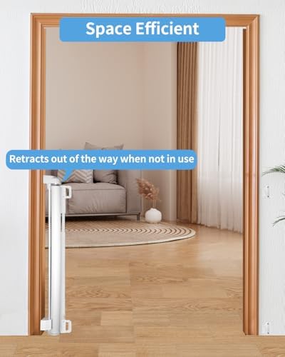 Veraste Retractable Baby Gate for Doorways and Stairs, Mesh Safety Gate for Pet - Image 5