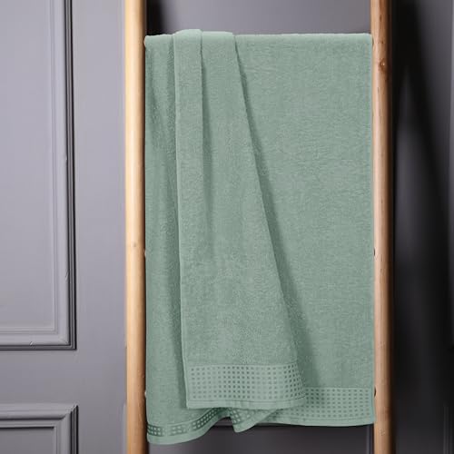 GLAMBURG 100% Cotton Oversized 2 Pack Bath Sheets 35x70, Ultra Soft Highly - Image 3