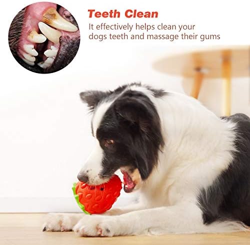 MewaJump Dog Rubber Chew Toys, Treat Food Dispensing Toy Puzzle Toys Ball - Image 5