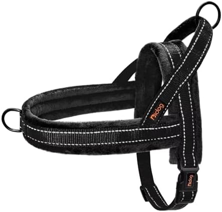 Didog No Pull Dog Harness for Large Dogs, Soft Flannel Padded by Didog