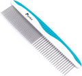 Pet Comb for Dogs and Cats, Stainless Steel Teeth Detangling Grooming Comb by PIEPEA