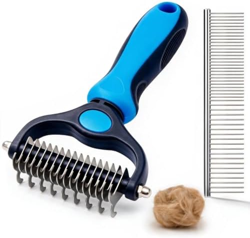 Pet Grooming Comb, Deshedding Dog Brush & Undercoat Rake by Unknown