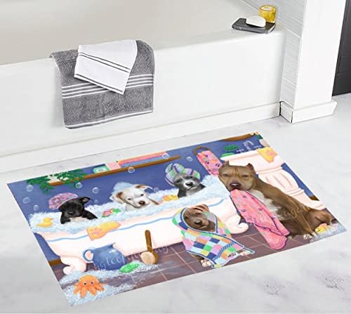 Doggie of the Day Rub A Dub Dogs in A Tub Pitbull Dog Bath Mat- Anti-Slip Pet by DoggieoftheDay