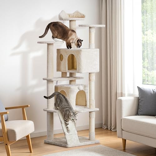 Yaheetech 70in Multi-Level Sturdy Cat Tree, Sisal Scratching Posts - Image 2