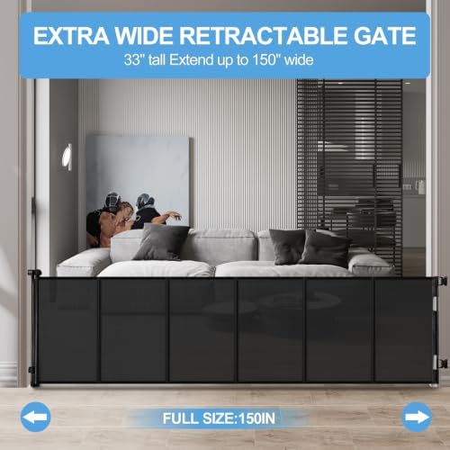 Veraste 150" Reinforced Retractable Baby Gate - Image 2