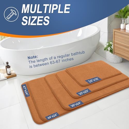 OLANLY Thick Memory Foam Bathroom Rugs 36x24, Soft Absorbent Bath Mat - Image 5