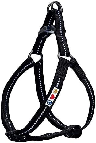 Pawtitas Recycled Reflective Step-in Dog Harness – Adjustable No-Pull Vest by Pawtitas