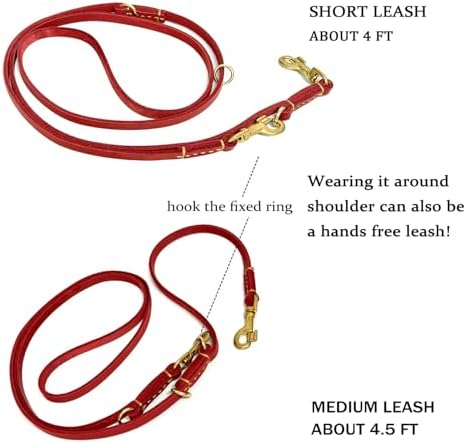 Guiding Star 8ft Leather Dog Leash - Image 4