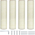 4 PCS M8 Cat Scratching Post Replacement, 12in Sisal Pole Cat Tree Replacement by Unknown