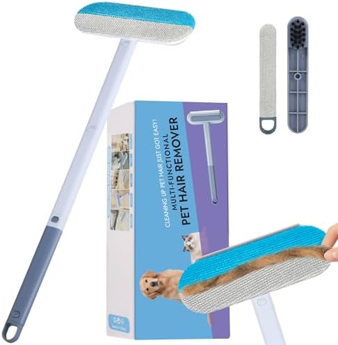 Pet Hair Remover for Furniture – 23.2Inch Reusable Dog & Cat Hair Removal Brush by QOIUSO