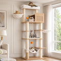 Hey-brother Wooden Cat Tree Tower by Hey-brother