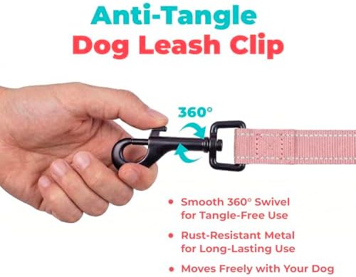 Best Pet Supplies Voyager Nylon Dog Leash - 6ft Pink - Image 7