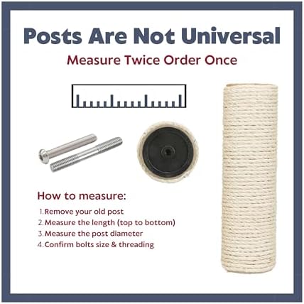 TRIXIE Replacement Sisal Post for Cat Scratching Posts, Backup Scratcher for - Image 3