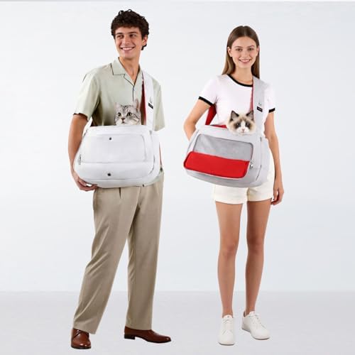 Dog Sling Carrier for Dogs & Cats, Fits 7–18lbs, Lightweight Pet Carrier Bag - Image 2