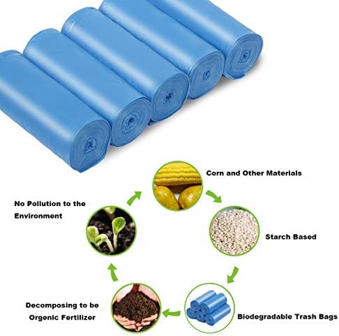 Compostable Trash Bags, 13-15 Gallon Biodegradable Trash Bags Recycled Garbage - Image 2