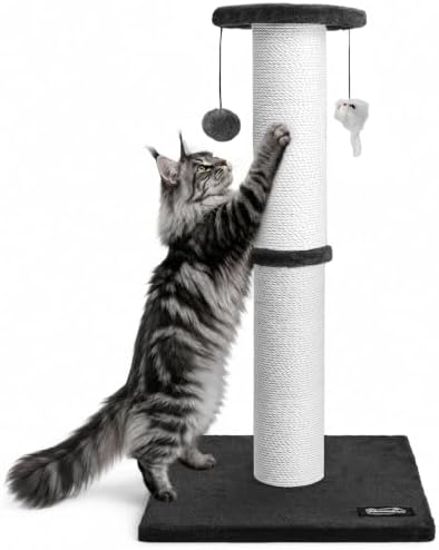 34-Inch Tall Cat Scratching Post by Ahomdoo
