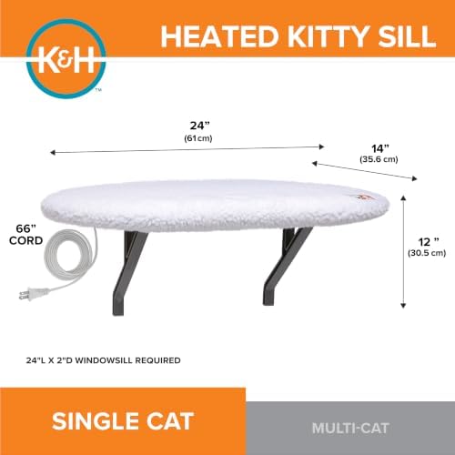 K&H Cat Window Perch, Heated Kitty Sill, Safety Listed - Image 2