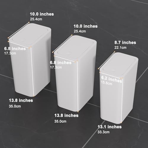 N. NETDOT Bathroom Trash Can - Image 6