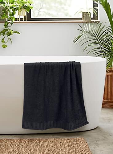GLAMBURG 100% Cotton 2 Pack Oversized Bath Towel Set 28x55 Inches, Ultra Soft - Image 5