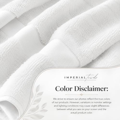 (Pack of 12 White Bath Towels Bulk 20x40 Inches - Image 3