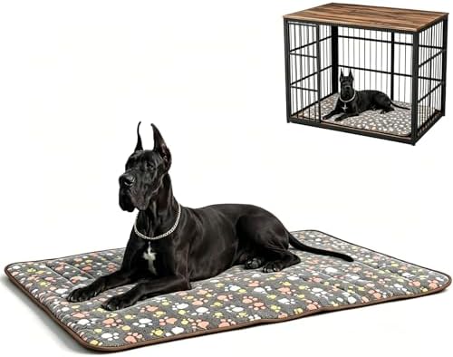 48" Airy Dog Crate Mat, Machine Washable Soft Kennel Pad by Unknown
