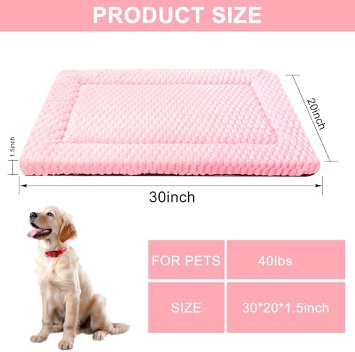 Dog Bed Mat, Reversible & Ultra Soft Kennel Pad-Machine Washable Pet Bed - Image 2