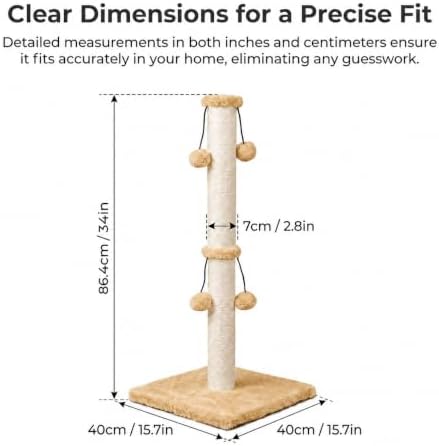 Dimaka Cat Scratching Post, Cat Scratcher - Image 2