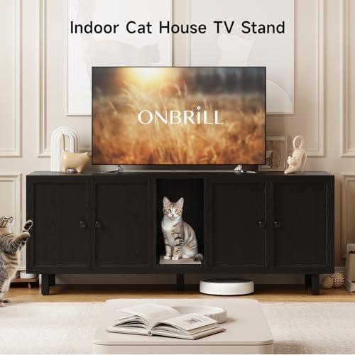 ONBRILL 63 Inches Cat Litter Box Enclosure - Image 3