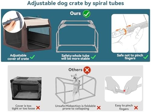PETSFIT Soft Dog Crate, Travel Dog Crate - Image 2