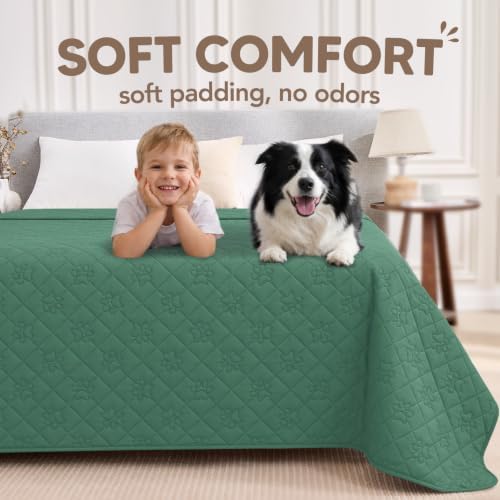 PAWFINITY Waterproof Bed Cover for Dogs, Pet Blanket for Mattress Washable - Image 4
