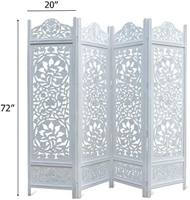 COTTON CRAFT Room Divider Wood Screen - Image 2