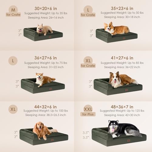EHEYCIGA Large Dog Bed Memory Foam - Image 2