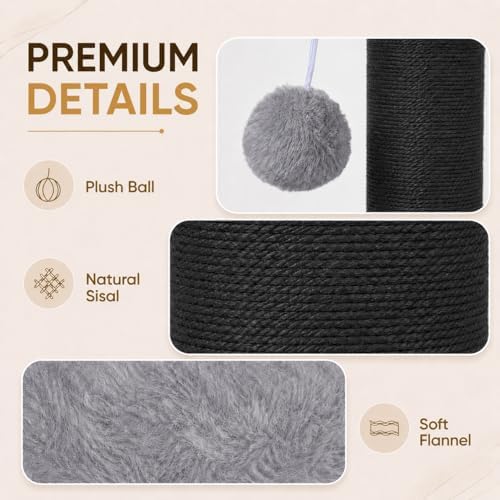 PAWSCRAT 32-Inch Tall Cat Scratching Post, 5.5-Inch Diameter - Image 5