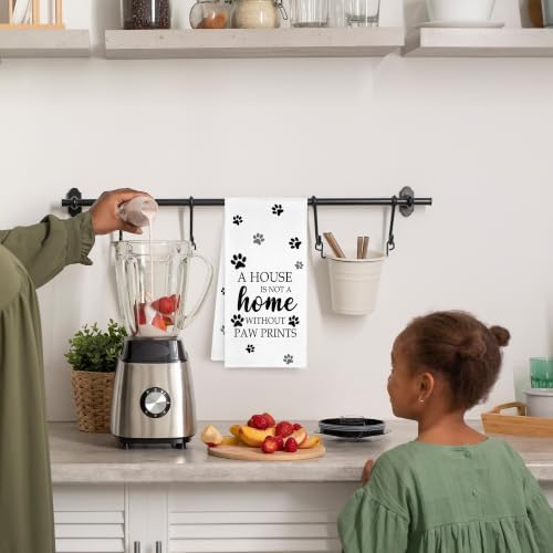 White Paw Farmhouse Kitchen Towels Decor Gifts - Image 3
