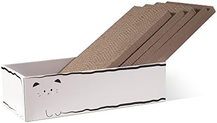 Smartbean Cat Scratcher, 17.3"L x 7.9"W x 4.7"H, Reversible Design by SMARTBEAN