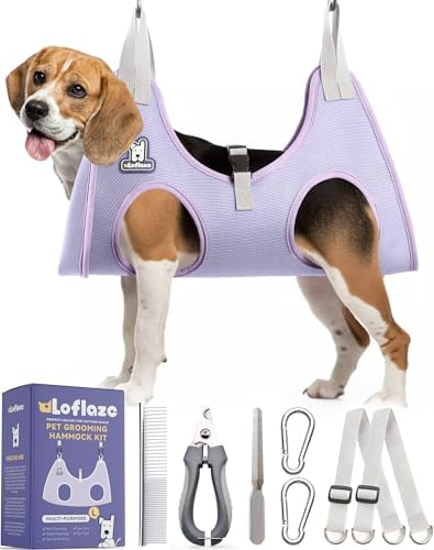Loflaze Dog Grooming Hammock Harness by Loflaze