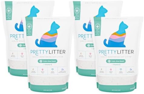 PrettyLitter Health Monitoring Cat Litter, Calm Aloe, 6 lb. Bags by PrettyLitter