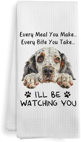 Funny English Setter Dog Kitchen Towels Accessories Decor, English Setter Dog by XNXLDYLH