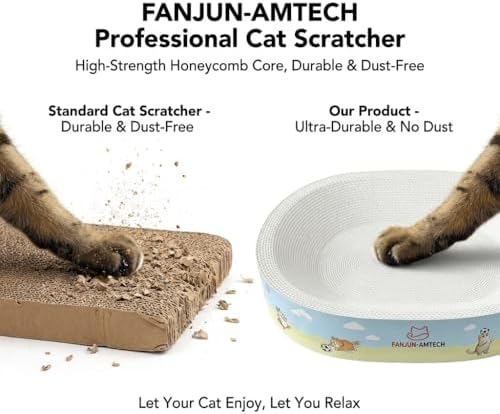 Cardboard Cat Scratcher Bed for Indoor Cat, Extra Large Cat Scratching Board - Image 4