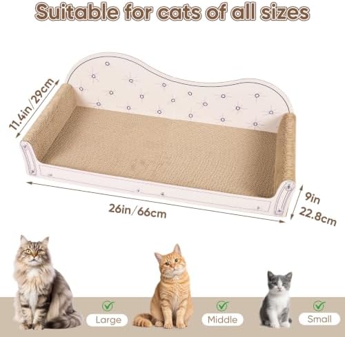 NATUYA 26'' Large Cat Scratcher Couch - Image 3