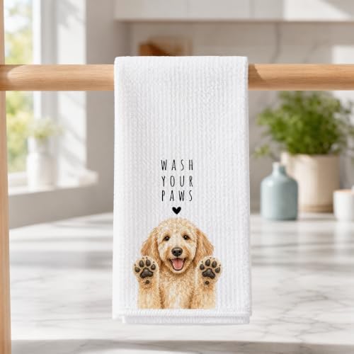 Goldendoodle Kitchen Towel, Hand Towel - Image 3