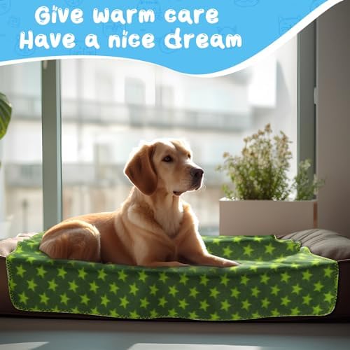 Eccliy 20 Pcs Puppy Blanket Fleece Pet Dog Throw, 39 x 35 Inch - Image 3