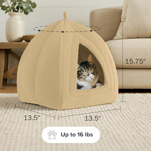 Cat House - Indoor Bed with Removable Foam Cushion - Pet Tent - Image 6